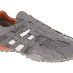 Geox SNAKE U4207L 02214C1L9A hell-grau - sportliche Slipper f?r Herren