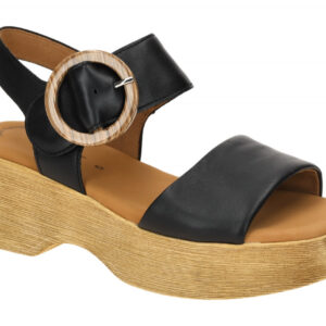 Gabor 64.520.27 schwarz - Riemchen Sandale f?r Damen