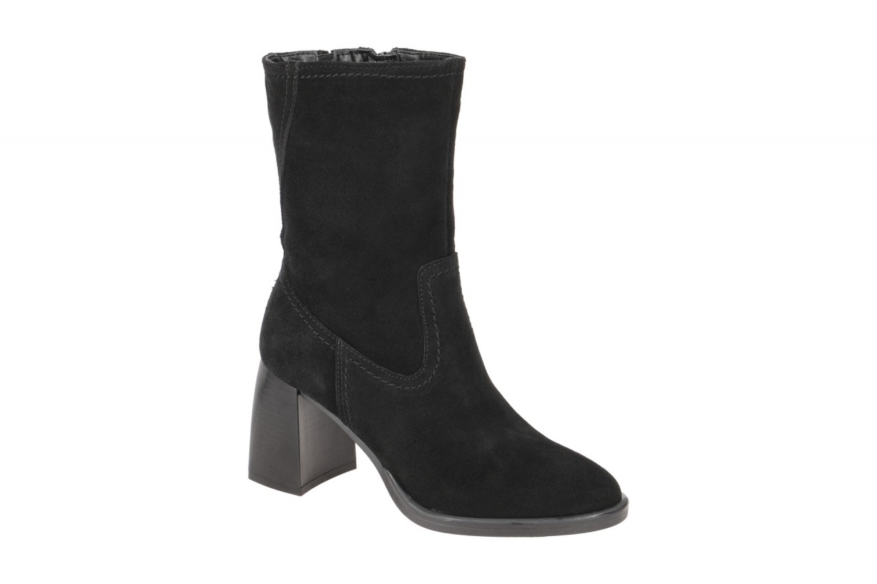 Tamaris Stiefelette Ankle Boots schwarz Velour 1-25019-41 1 Tamaris Stiefelette Ankle Boots schwarz Velour 1-25019-41