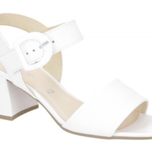 Gabor 61.710.21 wei? - Riemchen Sandale f?r Damen