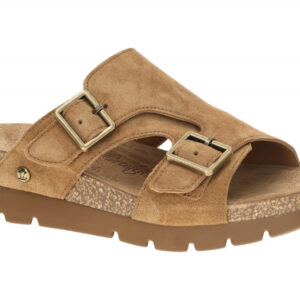 Panama Jack Siena B2 cuero hell-braun - elegante Pantolette f?r Damen