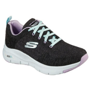 Skechers SPORT WOMENS ARCH FIT COMFY WAVE Sneakers Damen 149414/BKLV schwarz/lil...