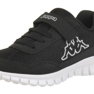 Kappa Unisex-Kinder Sneaker 260604K schwarz/weiss