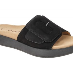 Gabor 83.751.17 schwarz - bequeme Pantolette f?r Damen