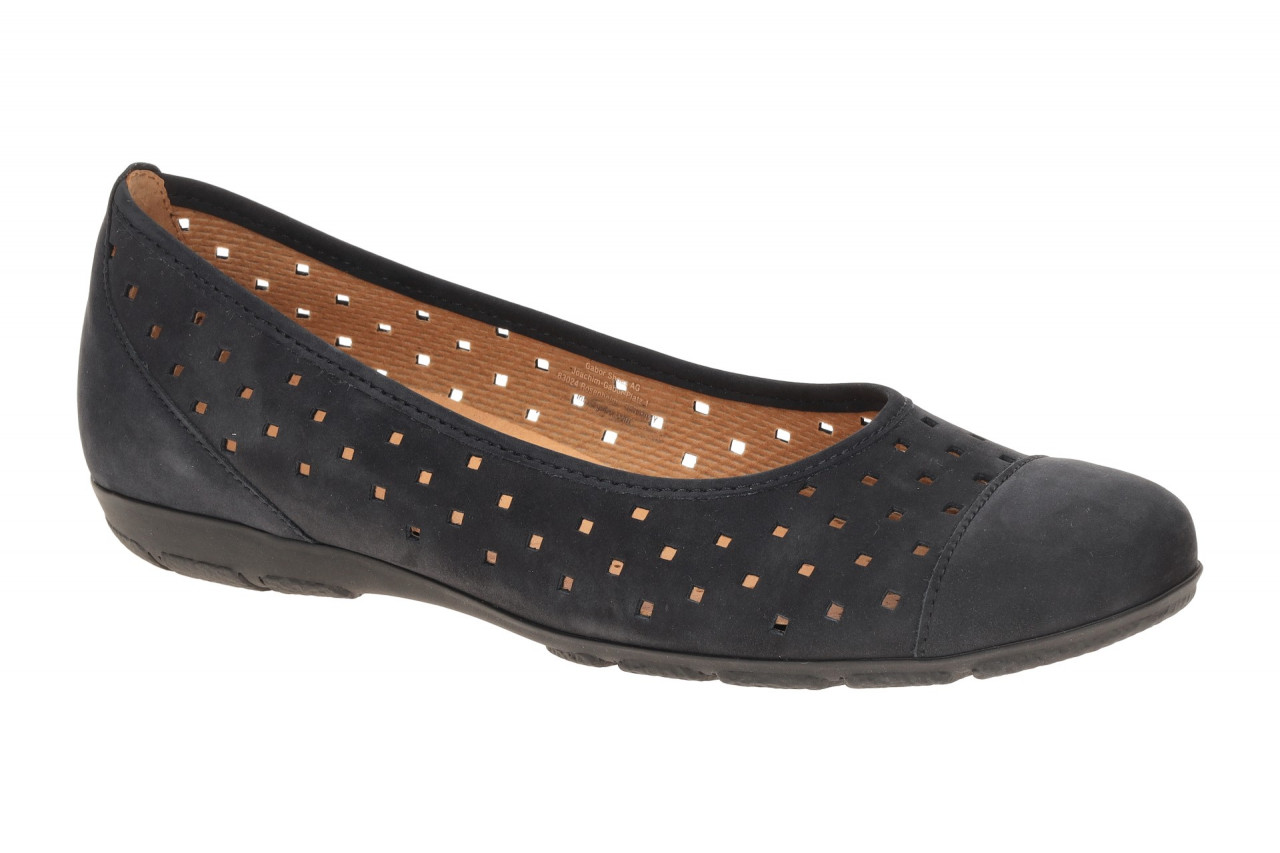 Gabor 84.169.16 dunkel-blau - Ballerina - Halbschuhe - Slipper f?r Damen 1 Gabor 84.169.16 dunkel-blau - Ballerina - Halbschuhe - Slipper f?r Damen