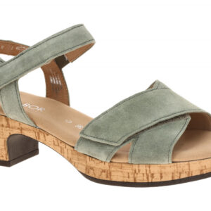Gabor 82.072.44 gr?n - Riemchen Sandale f?r Damen