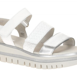 Gabor 84.620.21 wei? - Riemchen Sandale f?r Damen