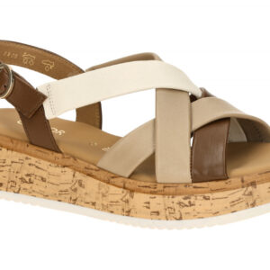 Gabor 82.743.54 braun - Riemchen Sandale f?r Damen