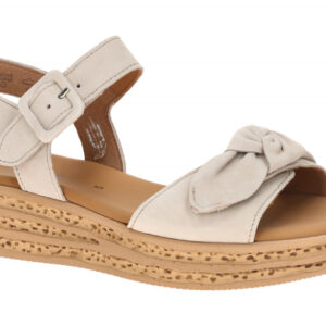 Gabor 84.553.12 grau - Riemchen Sandale f?r Damen