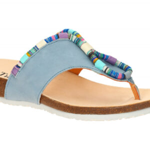 Think JULIA 3-000211-8030 hell-blau - Pantoletten f?r Damen