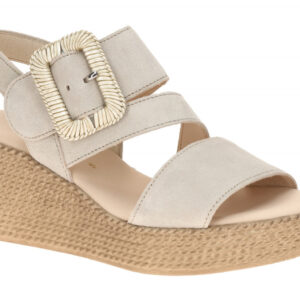 Gabor 84.771.12 hell-grau - Riemchen Sandale f?r Damen