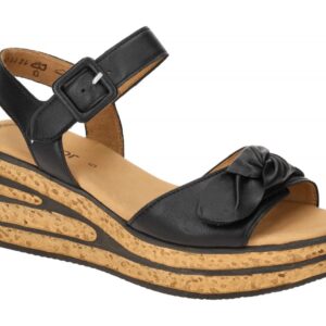 Gabor 84.653.27 schwarz - Riemchen Sandale f?r Damen