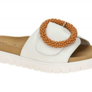 Gabor 83.745.21 wei? - Pantolette f?r Damen