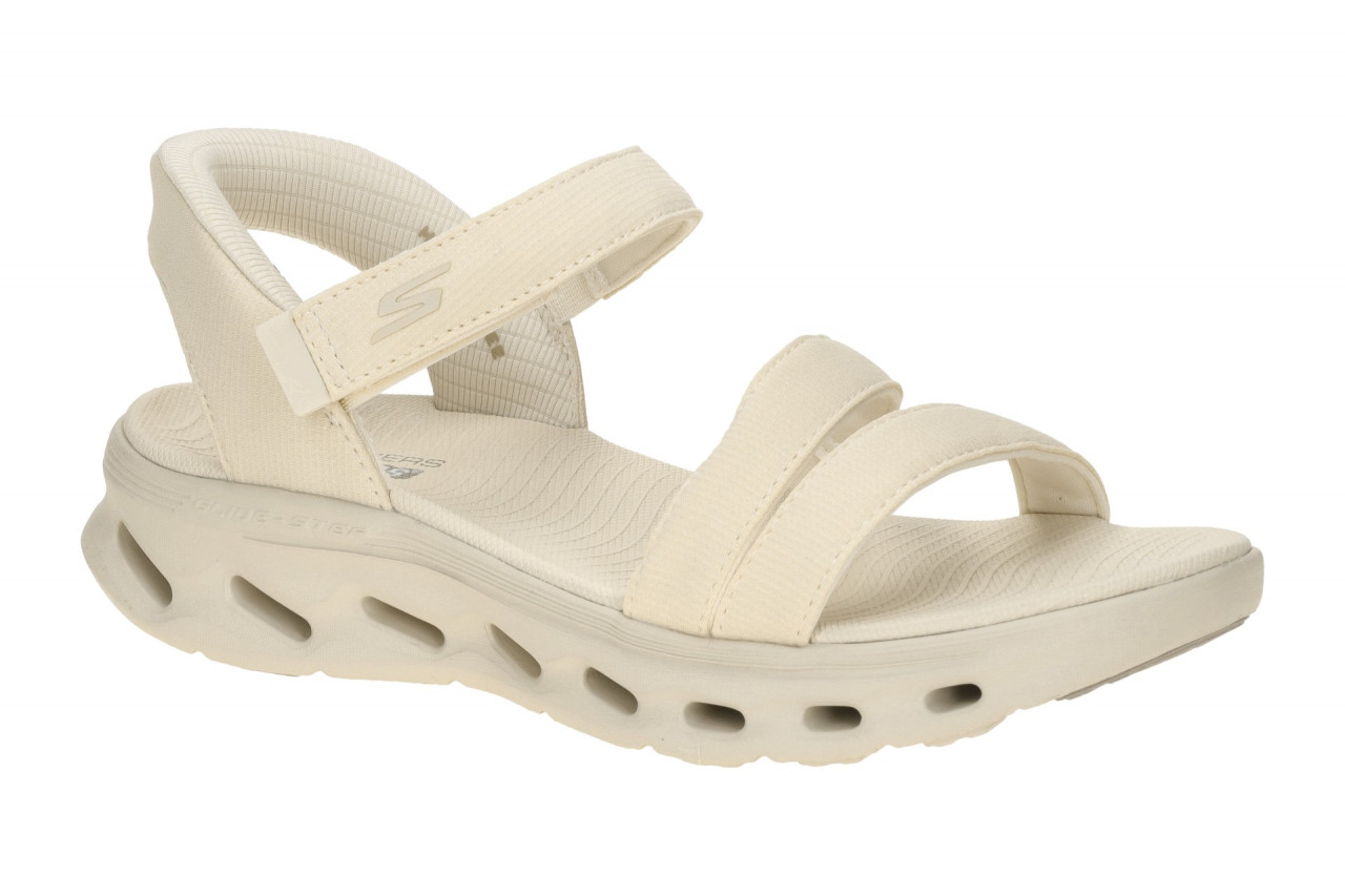 Skechers GO WALK GLIDE STEP 2.0 SANDAL 141269 NAT beige - Sandalette f?r Damen 1 Skechers GO WALK GLIDE STEP 2.0 SANDAL 141269 NAT beige - Sandalette f?r Damen