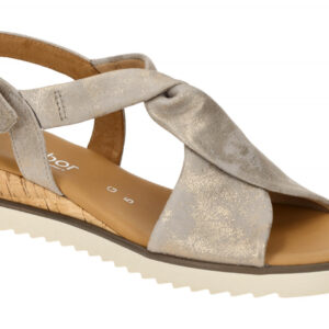 Gabor 82.751.95 grau - Riemchen Sandale f?r Damen