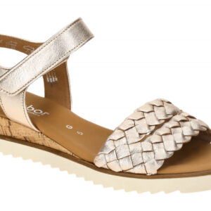 Gabor 82.759.89 beige - Riemchen Sandale f?r Damen