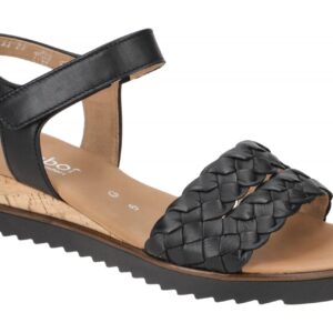 Gabor 82.759.27 schwarz - Riemchen Sandale f?r Damen