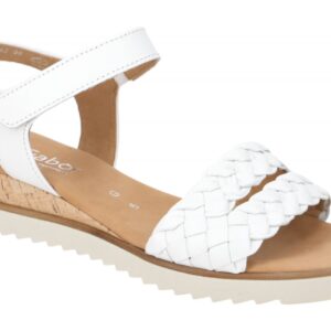 Gabor 82.759.50 wei? - Riemchen Sandale f?r Damen