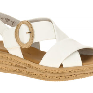 Gabor 84.556.20 wei? - Riemchen Sandale f?r Damen