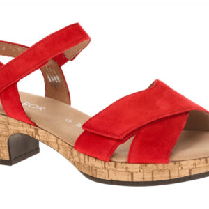 Gabor 82.072.38 rot - Riemchen Sandale f?r Damen