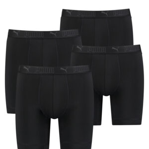 PUMA lange Boxershorts Herren 4er Pack Sport Mikrofaser + elastisch / Funktionsu...