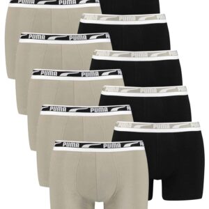 Puma Herren Boxer Boxershorts Men Unterhose Multi Logo Pant Unterwäsche 10er Pac...