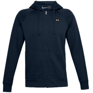 Under Armour Rival Fleece Hoodie Full Zip Herren Sweatjacke 1357111 navy