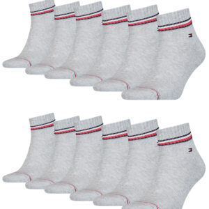 12 Paar TOMMY HILFIGER Herren ICONIC QUARTER Gr. 39 - 49 Sneaker Socken