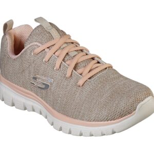 Skechers Sport Womens GRACEFUL TWISTED FORTUNE Sneakers Women Beige