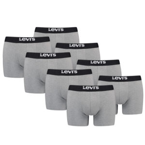 Levi's Solid Herren Boxershorts Unterwäsche aus Bio-Baumwolle im 8er Pack