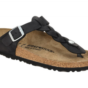Birkenstock GIZEH BRAIDED 1021360 schwarz - Pantoletten f?r Damen