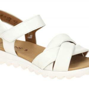Gabor 84.812.21 wei? - Riemchen Sandale f?r Damen
