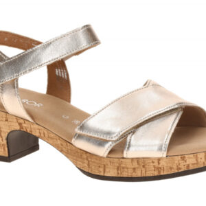 Gabor 82.072.62 grau - Riemchen Sandale f?r Damen