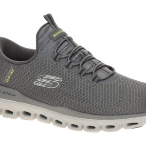 Skechers GLIDE STEP 233010 CHAR grau - sportliche Slipper f?r Herren