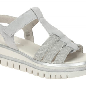 Gabor 64.625.19 hell-grau - Riemchen Sandale f?r Damen