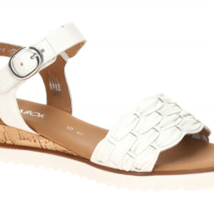 Gabor 82.758.50 wei? - Riemchen Sandale f?r Damen