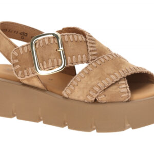 Gabor 84.751.14 hell-braun - Riemchen Sandale f?r Damen