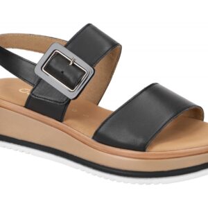 Gabor 82.744.57 schwarz - Riemchen Sandale f?r Damen