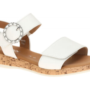 Gabor 82.734.50 wei? - Riemchen Sandale f?r Damen