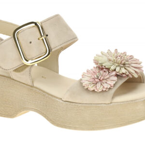 Gabor 84.525.12 grau - Riemchen Sandale f?r Damen