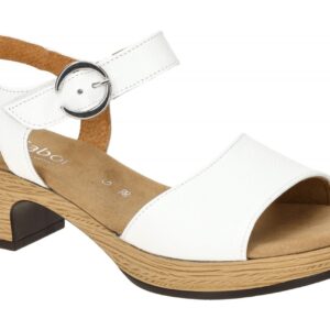 Gabor 82.071.50 wei? - Riemchen Sandale f?r Damen