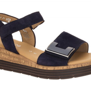 Gabor 82.700.46 dunkel-blau - Riemchen Sandale f?r Damen