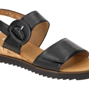Gabor GENUA 82.752.57 schwarz - Riemchen Sandale f?r Damen