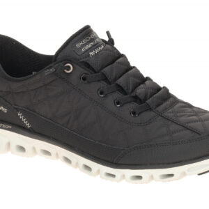 Skechers GLIDE STEP 104556 BKNT schwarz - sportliche Slipper f?r Damen