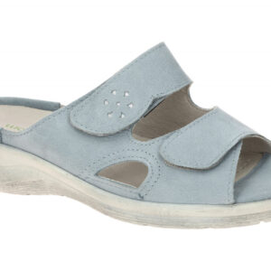 Waldl?ufer MERLE 811503 327 267 hell-blau - bequeme Pantolette f?r Damen