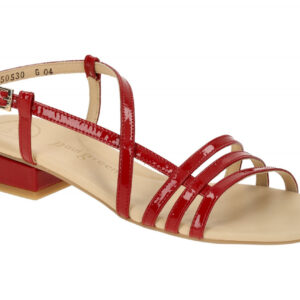 Paul Green 7621-15 rot - Riemchen Sandale f?r Damen