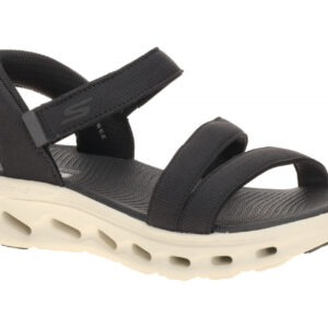 Skechers GO WALK GLIDE STEP 2.0 SANDAL 141269 BKW schwarz - Sandalette f?r Damen