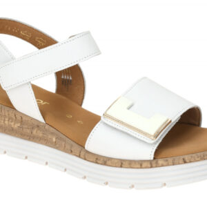 Gabor 82.700.50 wei? - Riemchen Sandale f?r Damen