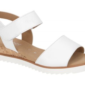 Gabor 82.750.50 wei? - Riemchen Sandale f?r Damen