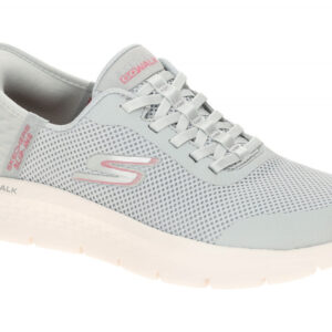 Skechers GO WALK FLEX 124836 GYPK hell-grau - Sneakers f?r Damen